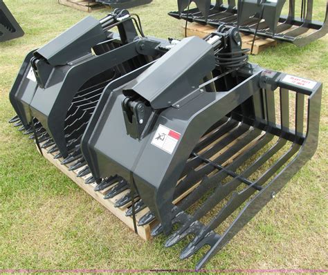 skid steer rock bucket for sale near me|used skid steer grapple attachment.